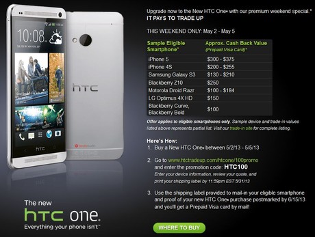 HTC trả 375 USD cho người dùng đổi iPhone 5 để lấy One 1
