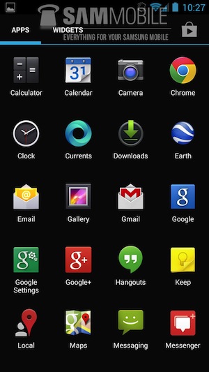 hình ảnh Android 4.3 trên galaxy s4