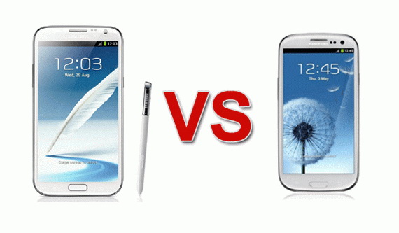 Phu kien iPhone - So sánh Galaxy Note II và Galaxy S III