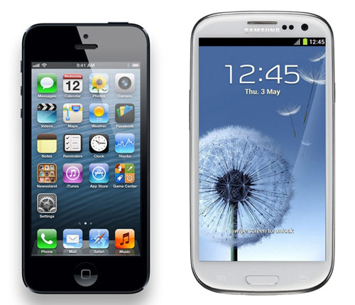 Phu kien iPhone - Galaxy S3 hạ đo ván iPhone 5 tại Anh