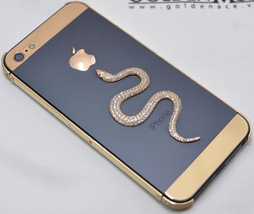 Phu kien iPhone - Chiêm ngưỡng iPhone 5 mạ vàng phiên bản rắn