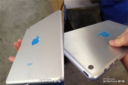 Phu kien iPhone - Rò rỉ hình ảnh iPad Mini có hình táo màu xanh