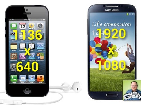 Phu kien iPhone - Năm ưu điểm vượt trội của Galaxy S4 so với iPhone 5