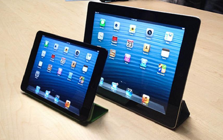 Phu kien iPhone - iPad 5 chỉ nặng hơn iPad Mini khoảng 100 gram