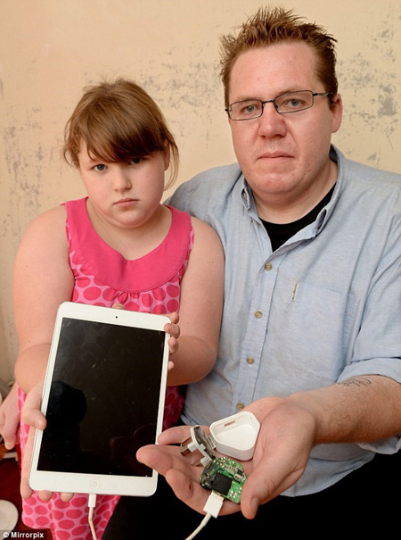 Phu kien iPhone - Một người tại Anh bị thổi bay do sạc iPad phát nổ