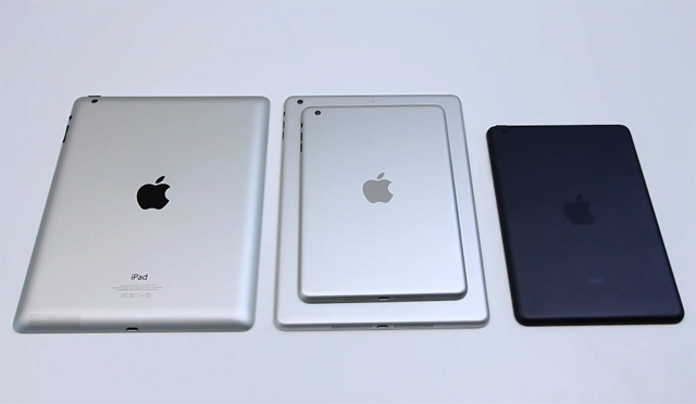 Phu kien iPhone - iPad 5 và iPad Mini 2 rủ nhau xuất hiện trong clip mới