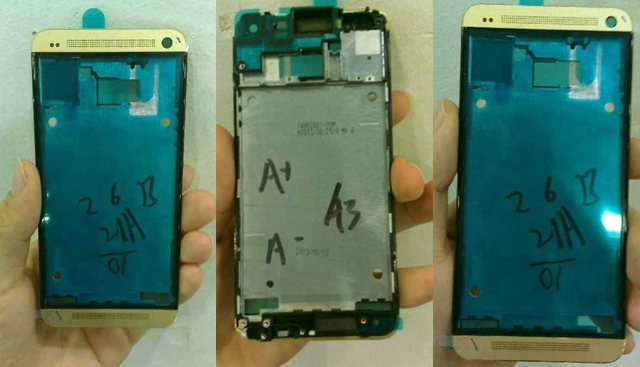 Phu kien iPhone - HTC One sản xuất phiên bản màu vàng giống iPhone 5s