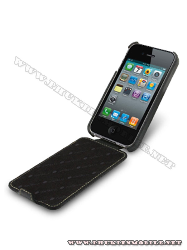 Bao da iPhone 4 Melkco Leather Case - Jacka Type (Đen) 3