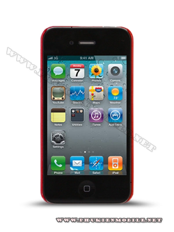 Ốp lưng iPhone 4 Melkco Formula Cover màu đỏ 1