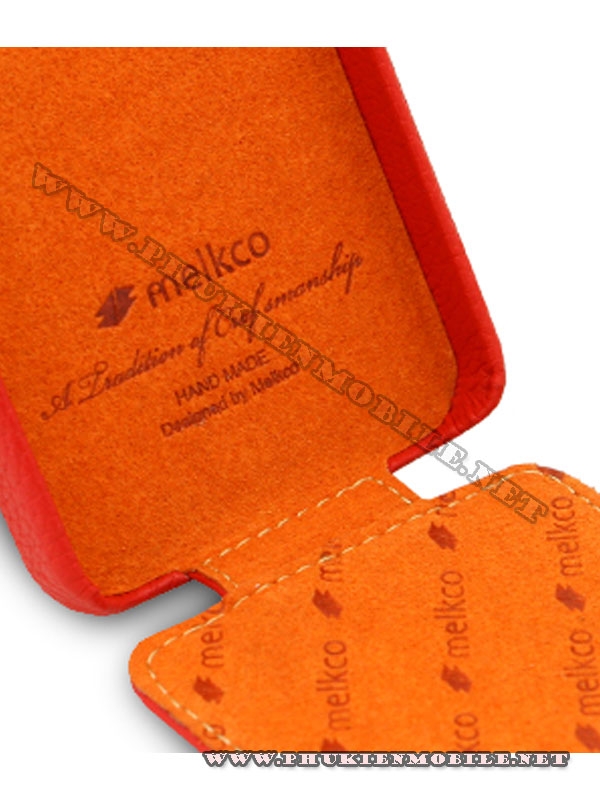Bao da iPhone 4 Melkco Leather Case - Jacka Type (Đỏ/Trắng) 7