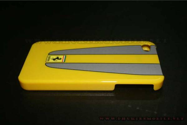 Ốp lưng iPhone 4 Ferrari Case nhựa màu vàng 4