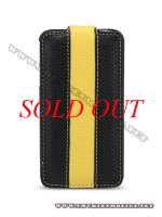 Bao da iPhone 4 Melkco Leather Case - Jacka Type (Đen/Vàng LC)