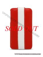 Bao da iPhone 4 Melkco Leather Case - Jacka Type (Đỏ/Trắng)