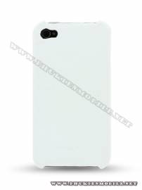 Phu kien iPhone - Ốp lưng  iPhone 4 Melkco Leather Snap Cover màu trắng