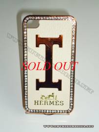 Phu kien iPhone - Ốp lưng iPhone 4 Hermes (Be vàng)