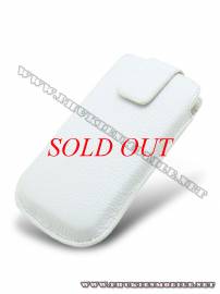 Phu kien iPhone - Bao cầm tay iPhone 4 Melkco Leather Case - Oto Holder Type màu trắng