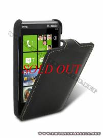 Phu kien iPhone - Bao lưng HTC HD7 Melkco Leather Case - Jacka Type màu đen